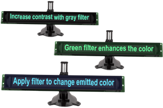 Enhance the display with the color filter