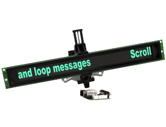 Scroll and loop messages