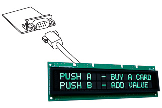 RS232 with Vacuum fluorescent display (VFD) module RS232 with Vacuum fluorescent display (VFD) module