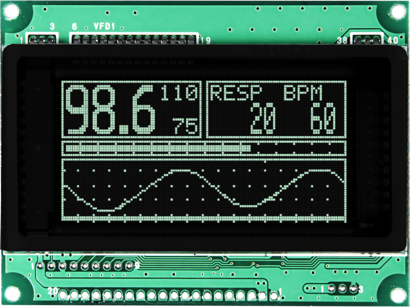 ＶＦＤディスプレイ 自発光型の高輝度ディスプレイ『VFD(蛍光表示管)モジュール』 ノリタケ