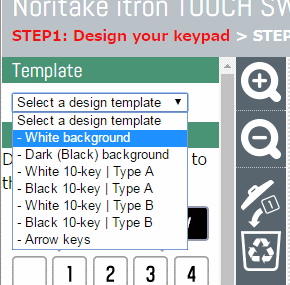 Semi-custom-keypad-design-page-select-template-image