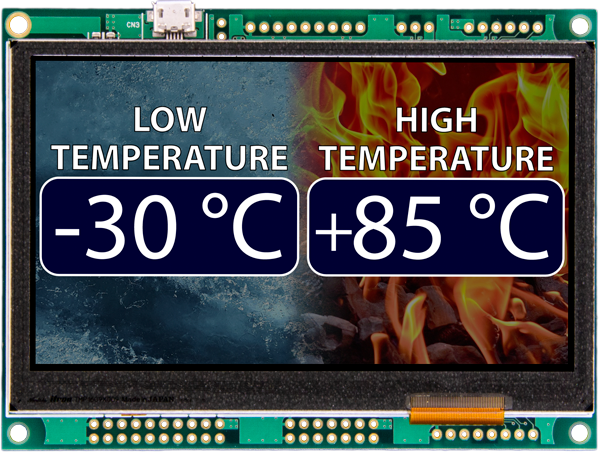 New Wide Operating Temperature | 4.3″ TFT Touch Module