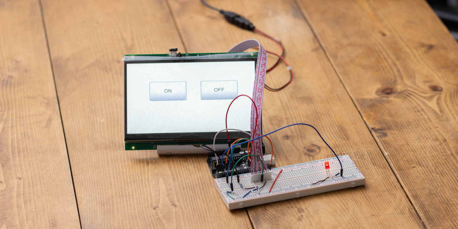 Controlling an LED Connected to Arduino from a Touch Screen