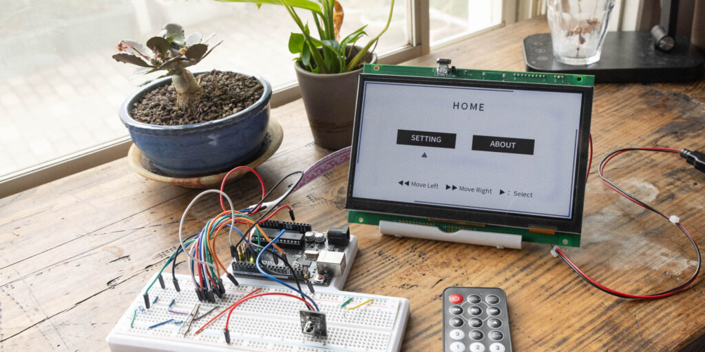 UI Control of GT-SP Display Using an Infrared Receiver Module